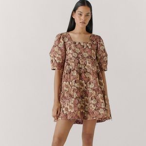 En Saison Floral Poplin Babydoll dress